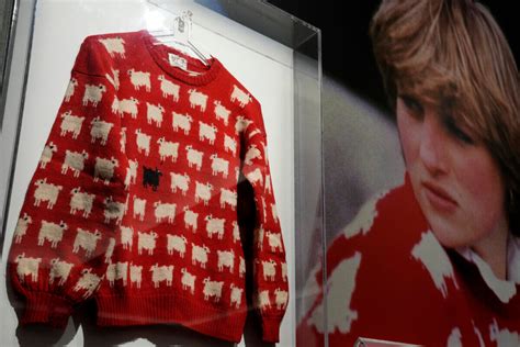 Princess Diana’s iconic black sheep sweater could fetch at least $50,000 at auction
