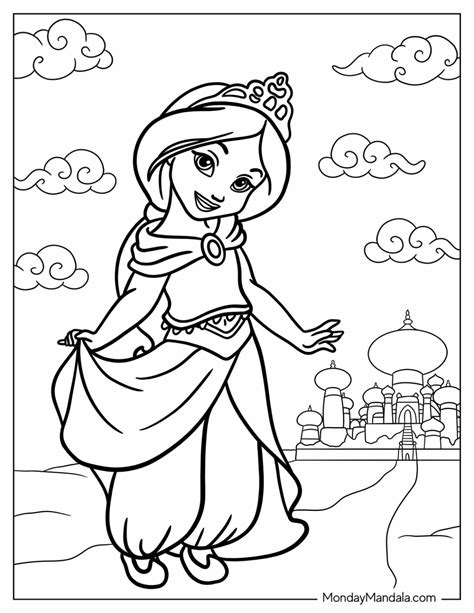 Princess Free Coloring Page