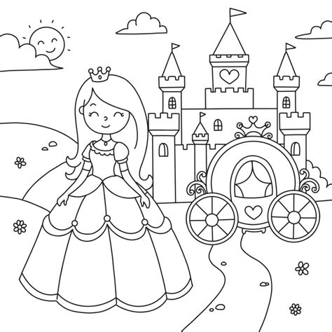 Cute Kitty Coloring Page