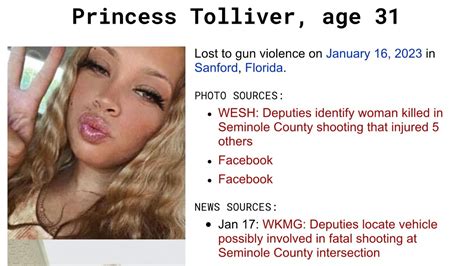 Princess Tolliver Tallahassee FL died in Sanford …