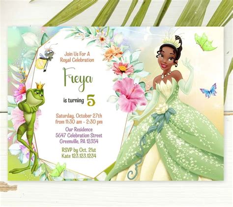 Princess and the Frog InvitationDigital File