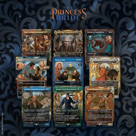 Princess bride secret lair. Oct 10, 2023 · Secret Lair x The Princess Bride is a limited-edition Secret Lair Drop included as part of the “Spookydrop 2023,” a superdrop consisting of eight total Secret Lairs, some with a Halloween aesthetic. The Princess Bride drop consists of 10 cards, 9 of which have already been revealed at the time of writing, and one that we’re safe to assume ... 