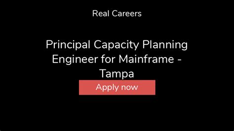 Principal Capacity Planning Engineer Job in Tampa, FL at …