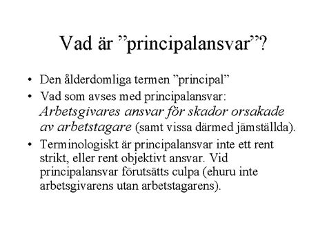 Principalansvar