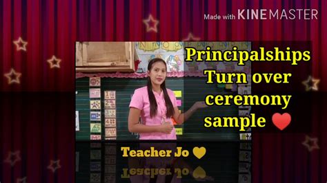 Principalships Turn Over Ceremony Sample - YouTube