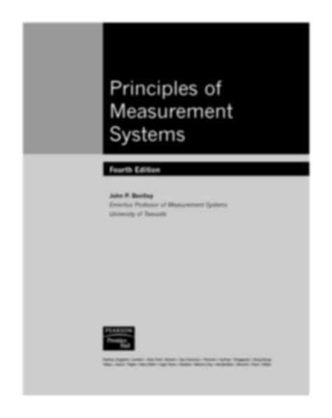 Principle of measurement system manual solution. - Los que van quedando en el camino..