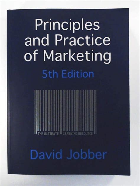 Principles And Of Marketing David Jobber Practice