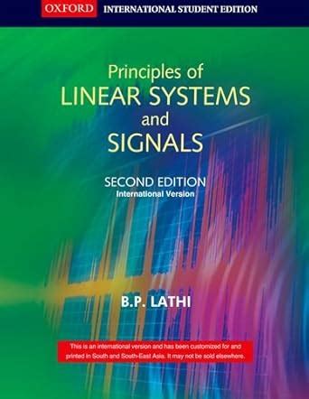 Principles And Of Systems Linear Solution Signals