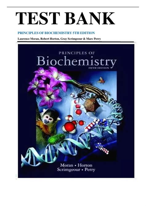 Principles Bank Of 5th Test Edition Biochemistry