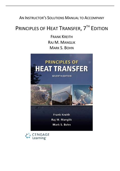 Principles Of Heat Mass Transfer 7th Edition Solution Manual