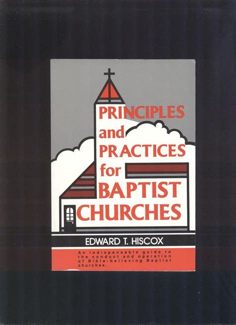 Principles and practices for baptist churches a guide to the. - Manual de usuario de itron sentinel.