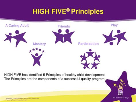 Principles of Healthy Child Development (High Five)