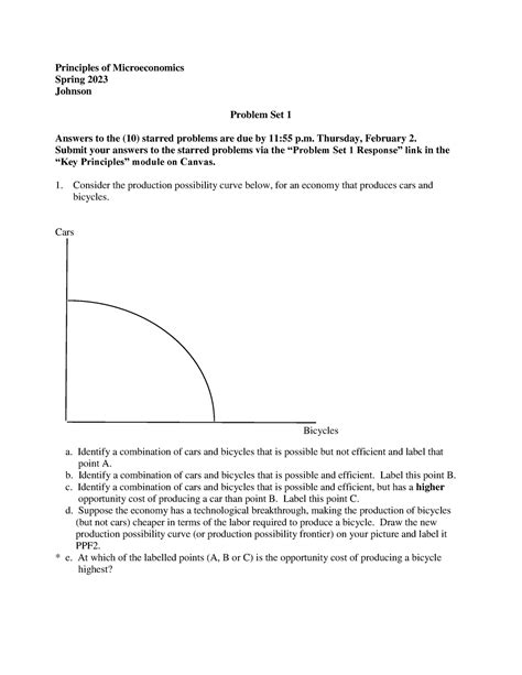 Principles of Microeconomics Problem Set 10 Model Answers