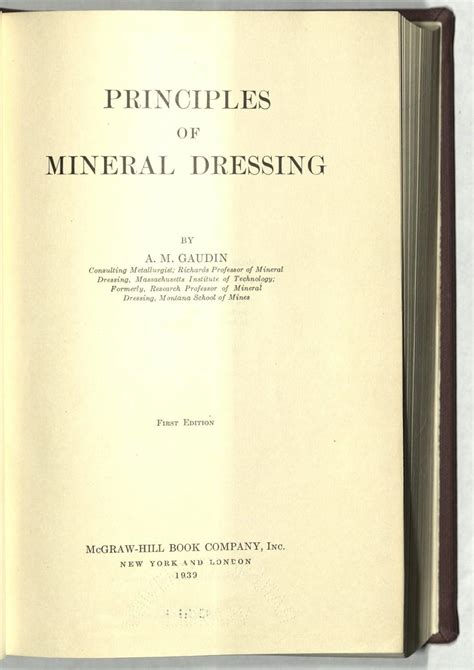 Principles of Mineral Dressing - amazon.com