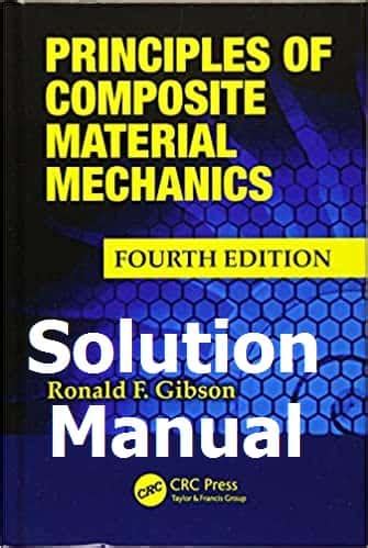 Principles of composite material mechanics gibson solution manual. - Il manuale degli artisti di materiali e tecniche.