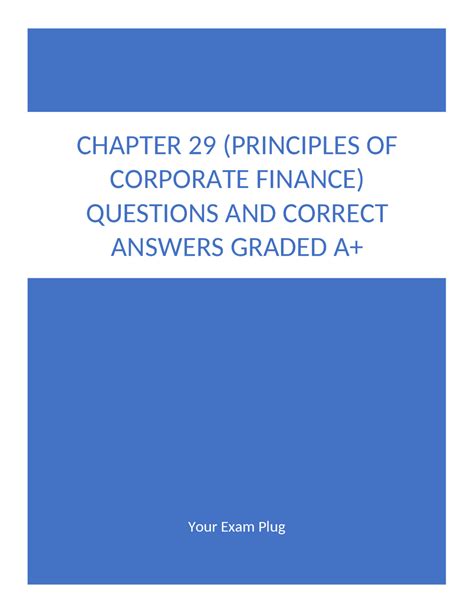 Principles of corporate finance questions and answers. .  <a href=https://tables....