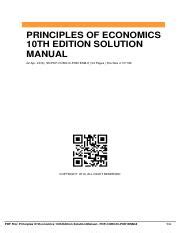 Principles of economics 10e solution manual. - Manuale di costruzione di case australiane.