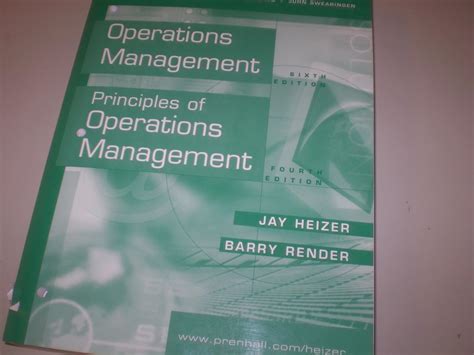 Principles of operations management heizer instructor manual. - Nissan almera pulsar full service repair manual 1995 2000.