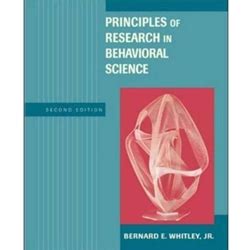 Principles of research in behavioral science with internet guide and powerweb. - Workplace adaptability program instructors guide workplace adaptability curriculum.