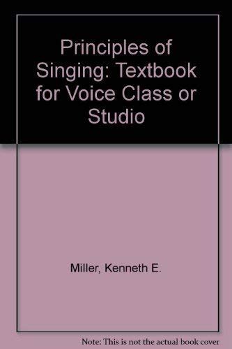 Principles of singing a textbook for first year singers. - Manuale negozio per trattore mf 298.