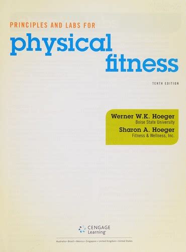 Download Principles And Labs For Physical Fitness By Werner Wk Hoeger