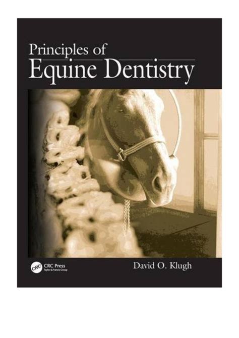 Read Principles Of Equine Dentistry By David O Klugh