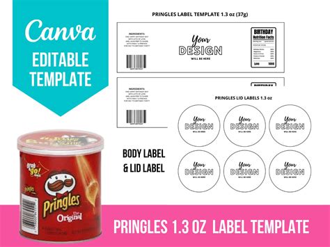Pringles Label Template Free