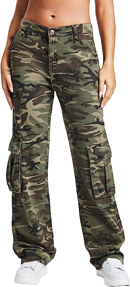 Print Camouflage Pants Women