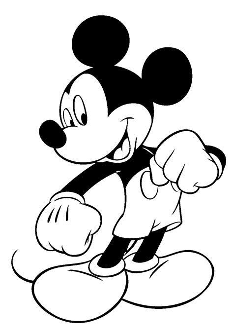 Print Mickey Mouse Coloring Pages Coloring Home