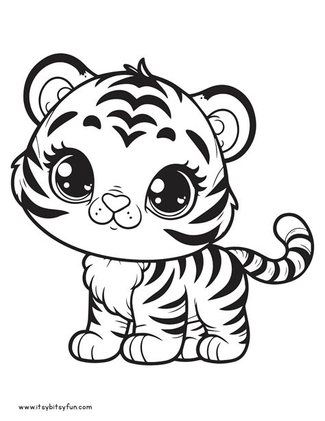 Print Tiger Coloring Pages