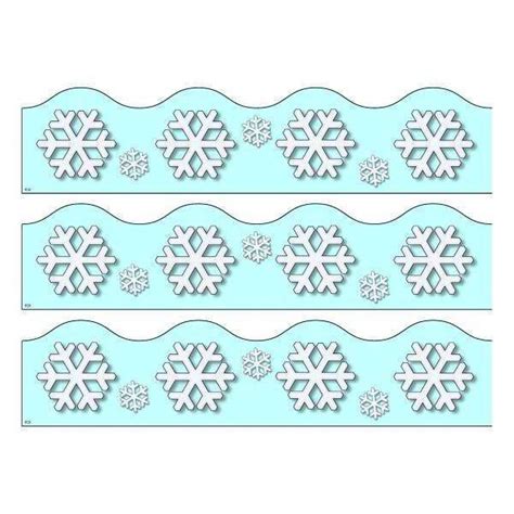 Print Your Own Display Border Snowflakes from Primary Classroom Resources on TeachersNotebook