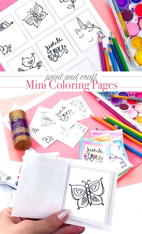 Print and Color Mini Coloring Pages 100 Directions