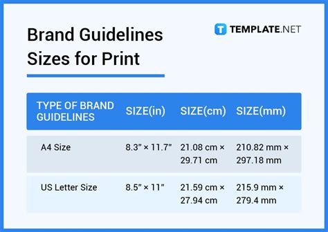 Print and Image Sizing Guidelines