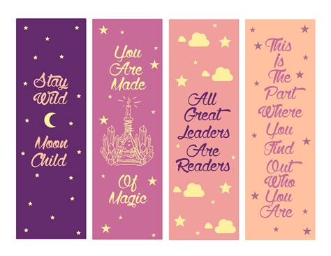Print bookmarks. Affordable – Printable bookmarks are not only inexpensive but there even are free printable bookmarks available to download. Plus, many bookmark templates are sold in bundles, so you get several ... 