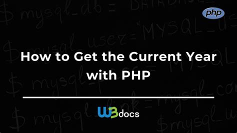 Print current year in php