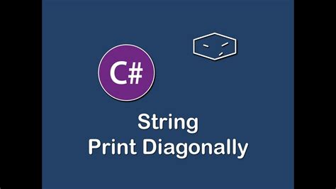 Print diagonally in c.  Algorithm: Create variables i=0, j=0 to store ...