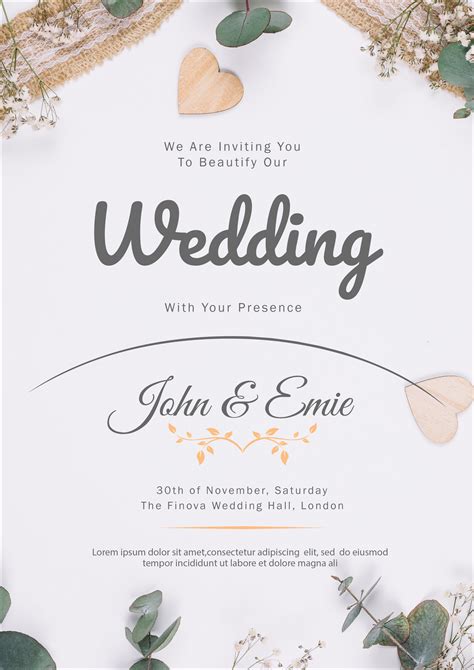 Print wedding invitation. Photo Wedding Invitation, Simple Wedding Invitation Template Download, Printable Wedding Invitation With Photo, Editable, Instant Download. (465) $10.03. $12.53 (20% off) Sale ends in 17 hours. Digital Download. 