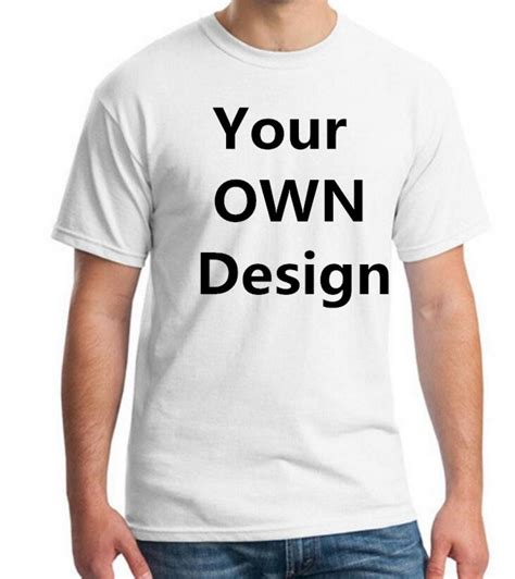 Print your own t shirts. Step 1: Prepare the T-Shirt Design. To achieve top-quality t-shirt designs, you’ll need professional software, such as Photoshop or Adobe Illustrator. Create different elements, texts, patterns, or print and press your own photos. Remember to use a high-quality image or save it as a vector file to avoid a pixelated print. 