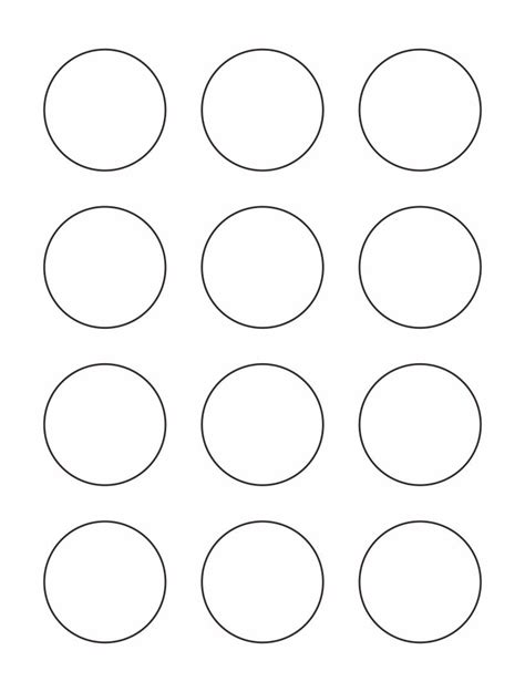 Printable 1.5 Macaron Template Database