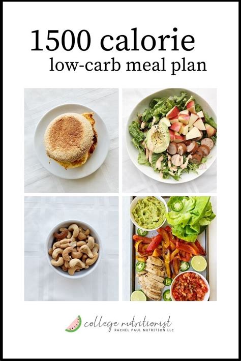 Printable 1500 Calorie Meal Plan