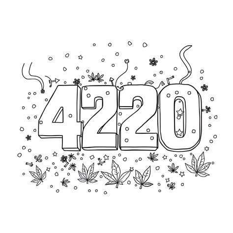 Printable 420 Coloring Pages Coloring Pages