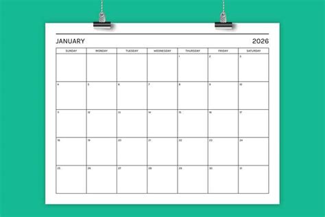 Printable 8 5 X11 Calendar
