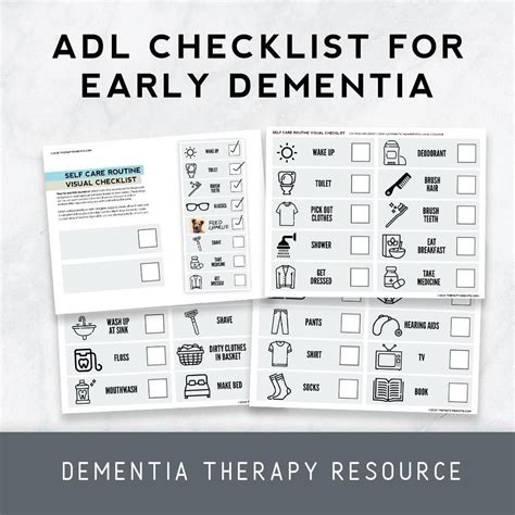 Printable Adl Checklist Printable Coloring Pages