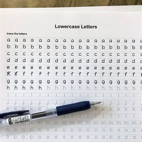 Printable Aesthetic Handwriting Practice Sheets