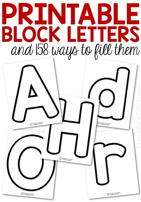 Printable Alphabet Block Letters Customize and Print