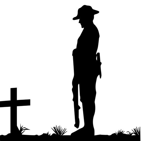 Printable Anzac Soldier Silhouette