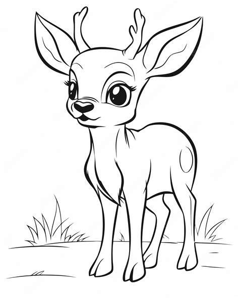 Printable Baby Deer Pdf Coloring Page Deer coloring pages, Coloring