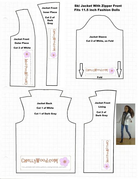 Printable Barbie Doll Clothes Patterns