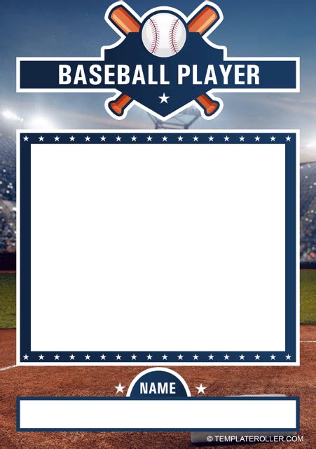 Printable Baseball Card Template