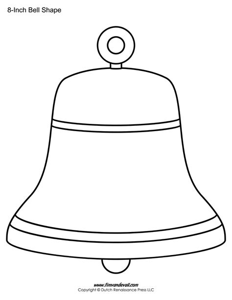 Printable Bell Template